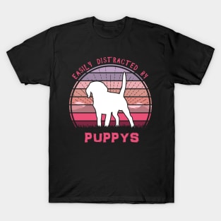 Easily Distracted By Puppys T-Shirt